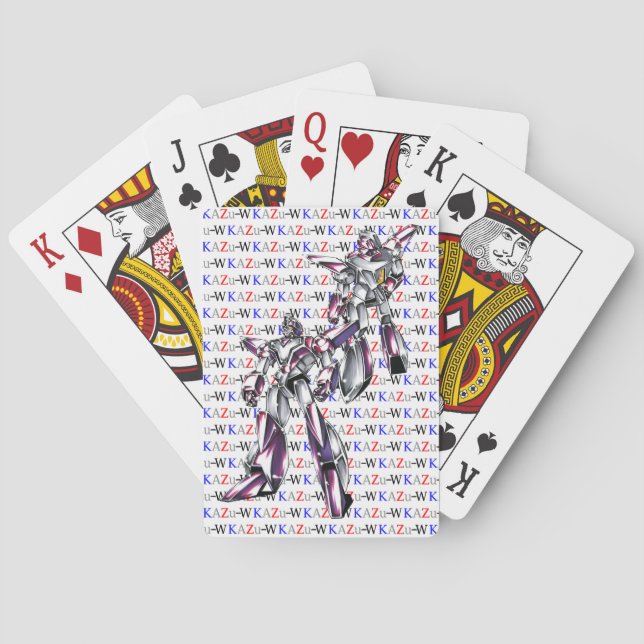 Work number 00012 'Hero Robot Basic Body' Playing Cards (Back)