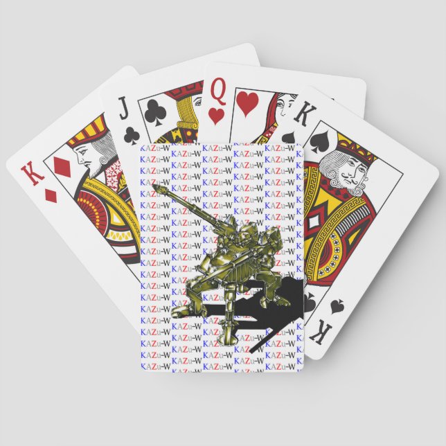 Work number 00013 "Quadruped Walking Cannon Machin Playing Cards (Back)