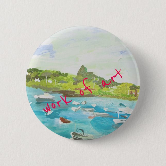 Work of Art 2 Inch Round Button (Front)