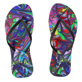 Work of Art Flip Flops