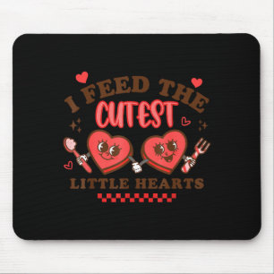 Work Of Heart School Lunch Lady Cafeteria Worker V Mouse Pad