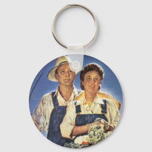 Work on a Farm...This Summer Keychain