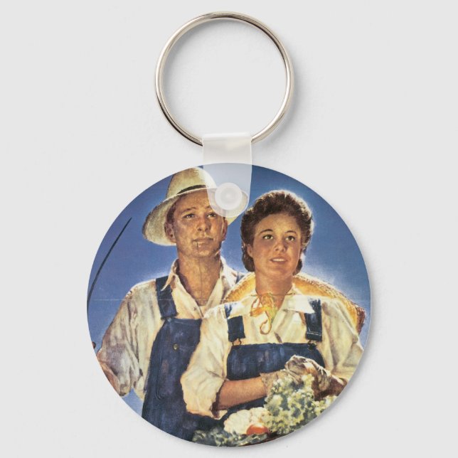 Work on a Farm...This Summer Keychain (Front)