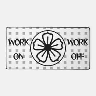 Work On Work Off Desk Mat