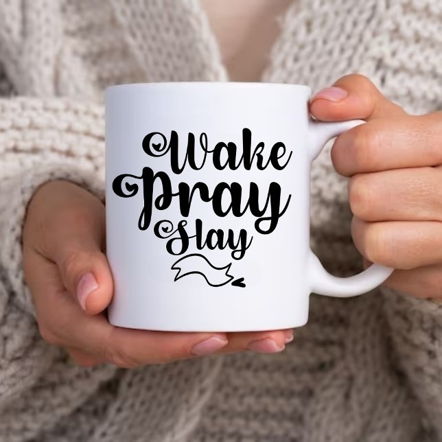 Work, Pray, Slay Motivational Specialty Mug (Creator Uploaded)