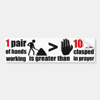 Work > Prayer Phrase - Bumper Sticker