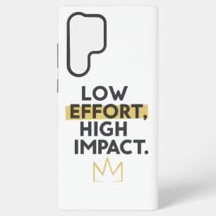 Work Smart Not Hard Modern Typography Samsung Galaxy Case