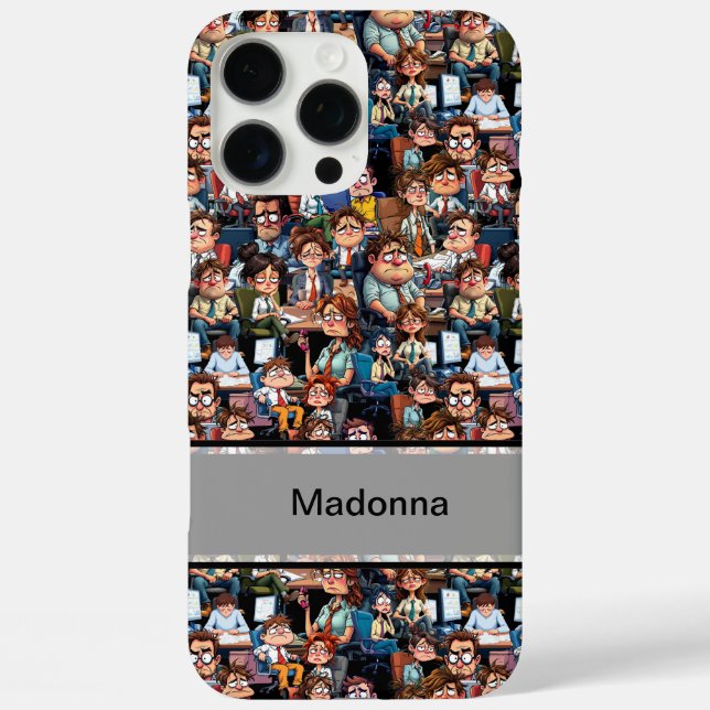 Work stress black  Case-Mate iPhone case (Back)