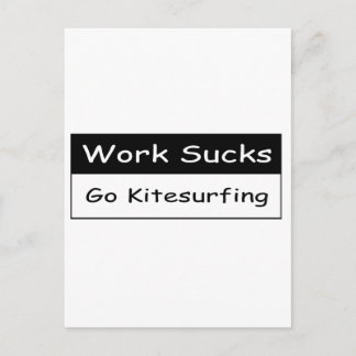 Work sucks postcard