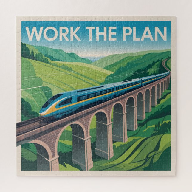 Work The Plan Jigsaw Puzzle (Vertical)