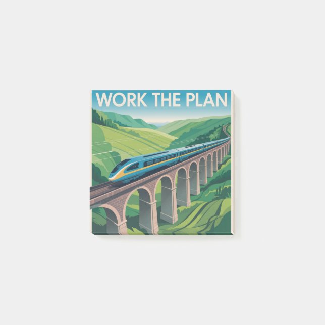 Work The Plan Post-it Notes (Front)