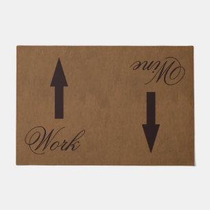 Work   Wine Customizable Doormat