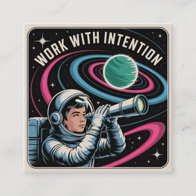 Work With Intention Calling Card (Front)