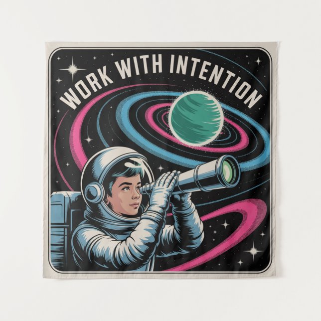 Work With Intention Tapestry (Front)