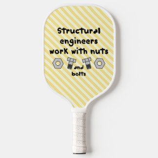 Work With Nuts Ceramic Ornament Pickleball Paddle