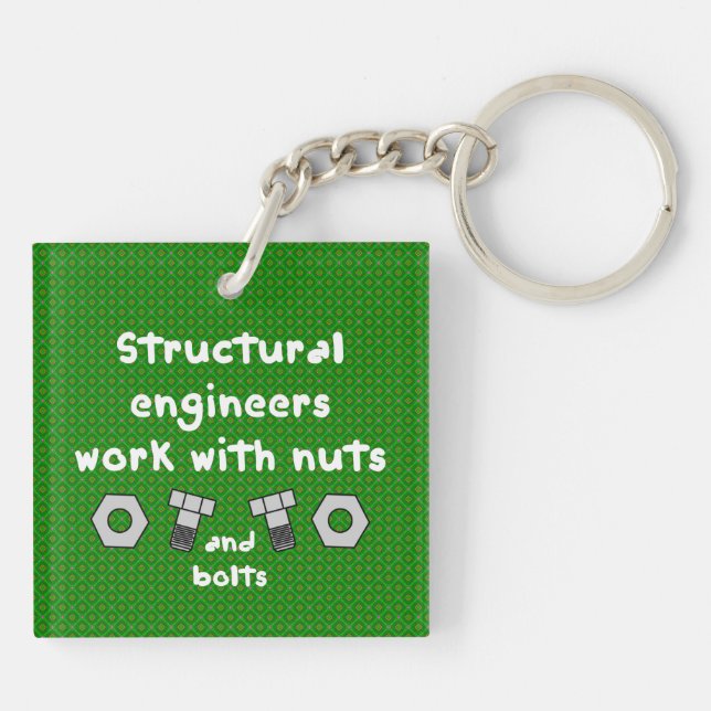 Work With Nuts Keychain (Back)