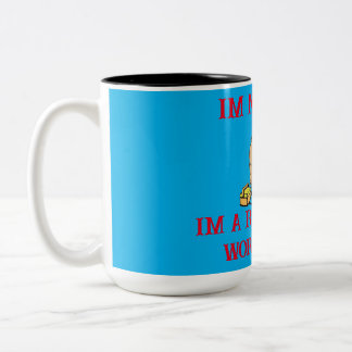 Workaholic Two-Tone coffee mug