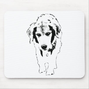 Workday With A Determined Pup Mouse Pad