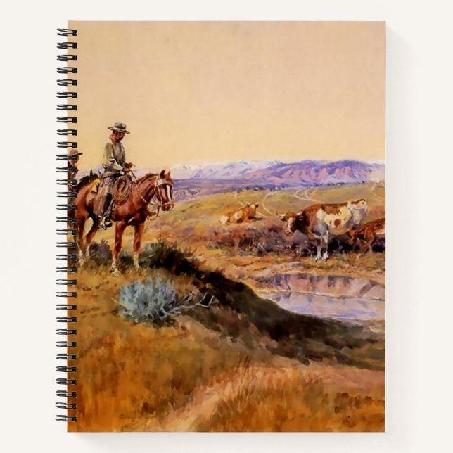 “Worked Over” Western Art by Charles M Russell Notebook (Front)