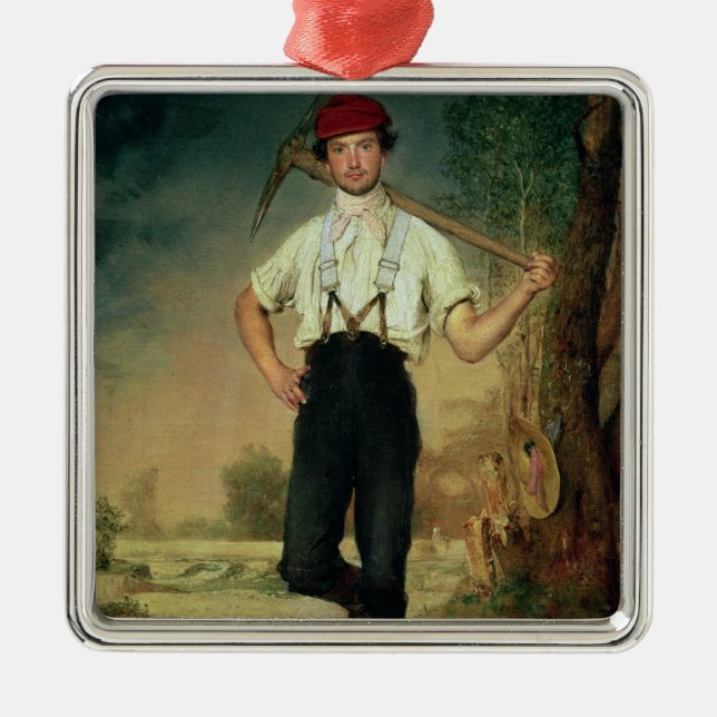 Worker, 1848 metal ornament (Front)