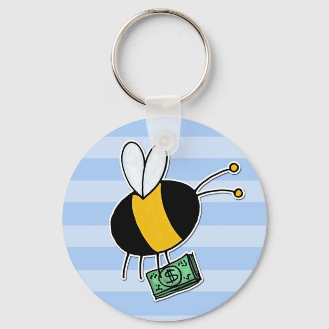worker bee - banker keychain (Front)