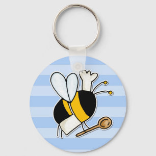 worker bee - chef keychain