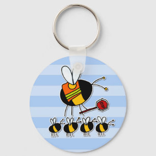 worker bee - crossing guard keychain