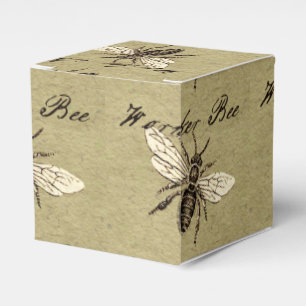 Worker Bee Insect Illustration Favor Box