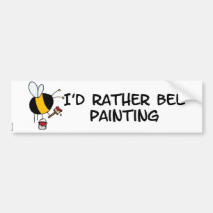 worker bee - painter bumper sticker