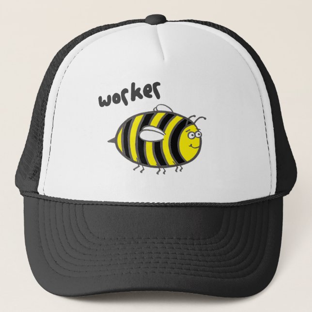Worker Bee Trucker Hat (Front)