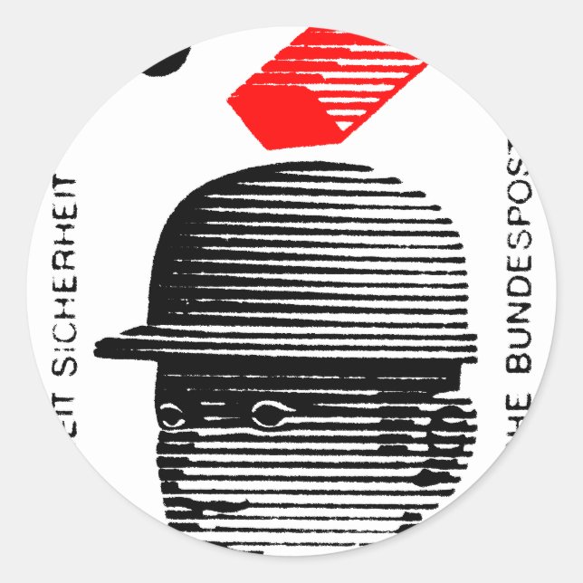Worker Safety in Germany Classic Round Sticker (Front)