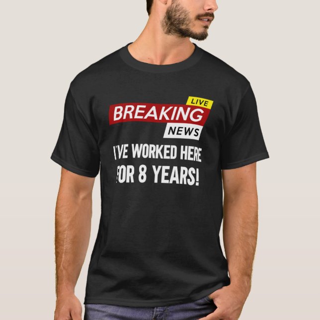 Worker work anniversary appreciation worked here f T-Shirt (Front)