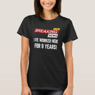 Worker work anniversary appreciation worked here f T-Shirt