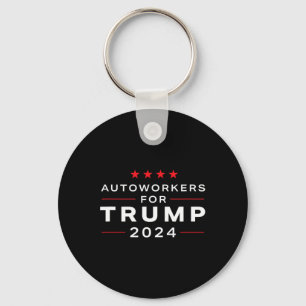 Workers For Trump 2024 - Trump Union Design Keychain