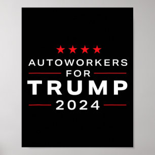 Workers For Trump 2024 - Trump Union Design  Poster