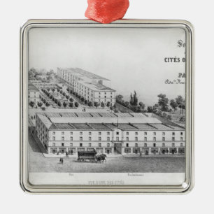 Workers' housing estate metal ornament