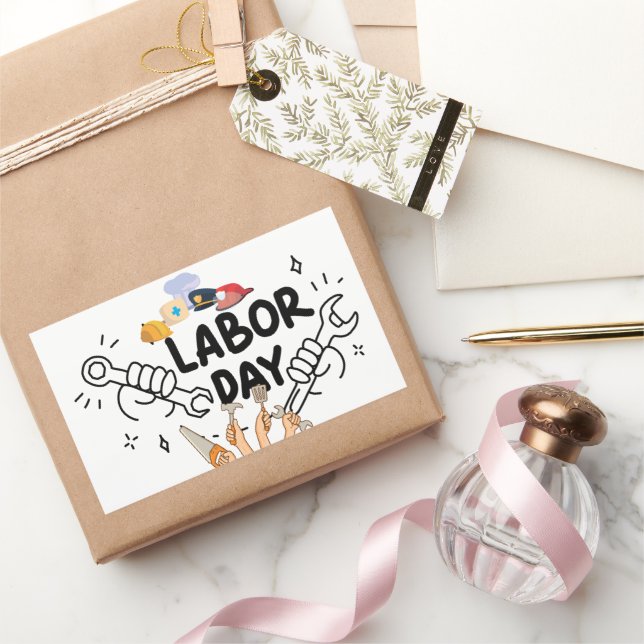 Workers Labour Day Tool Hands Vinyl Decal Sticker (Gifting)