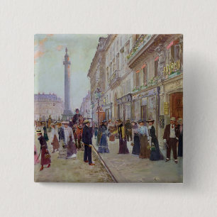 Workers leaving the Maison Paquin 2 Inch Square Button