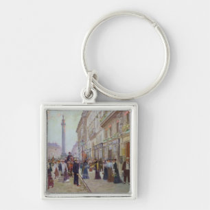 Workers leaving the Maison Paquin Keychain