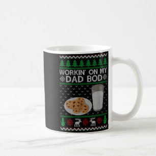Workin' On My Dad Bod Ugly Christmas Sweater New M Coffee Mug