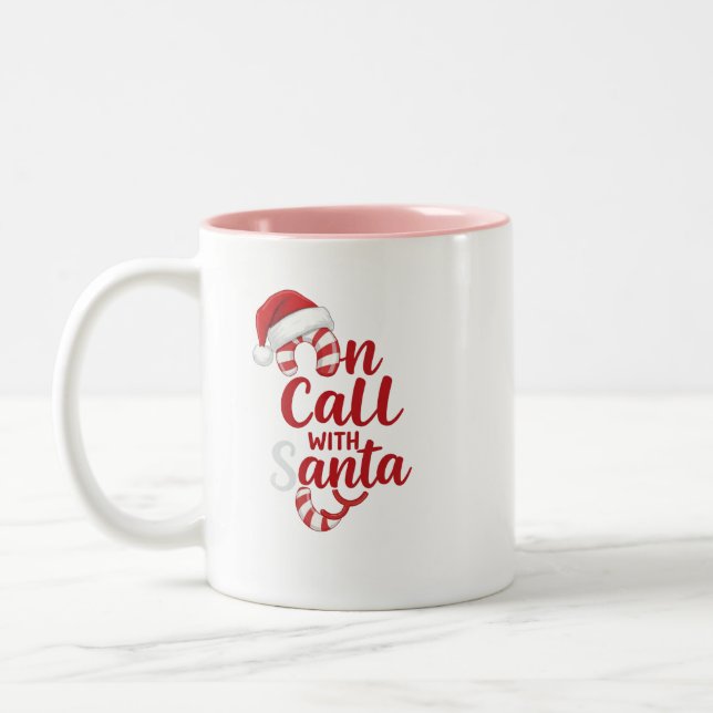 Working Christmas? This mug gets it! "On Call with (Left)