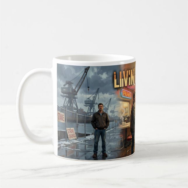 Working Class Prayer at the Harbour Diner Mug (Left)