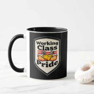 Working Class Pride Badge – Blue Collar Worker Mug