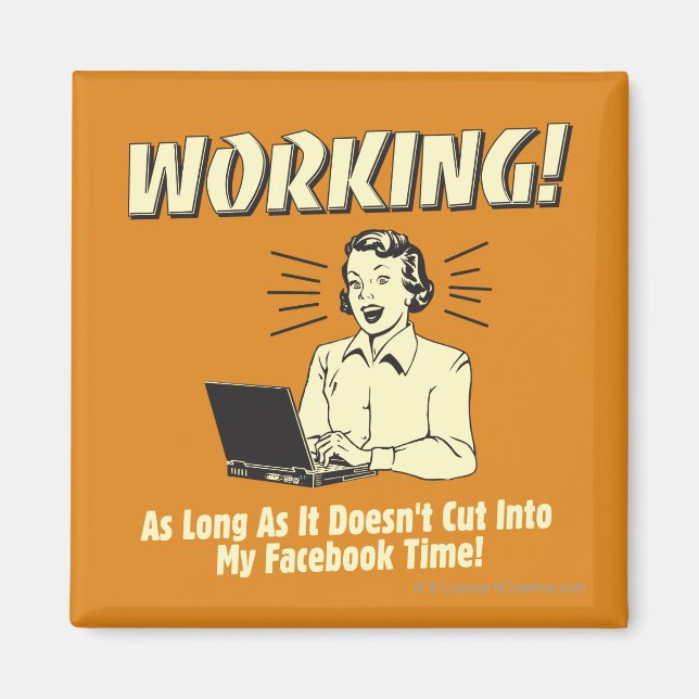 Working: Cut into Facebook Time Magnet (Front)