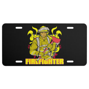 Working Firefighter License Plate