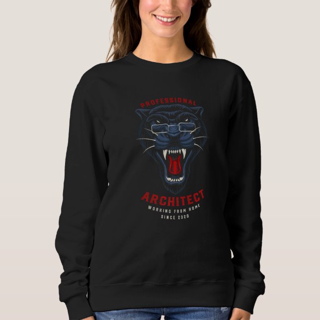 Working From Home Architect Architecture Urban Pla Sweatshirt (Front)