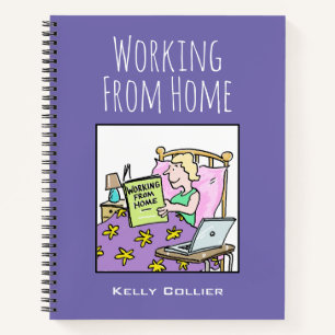 Working from home, with Owner Name Notebook