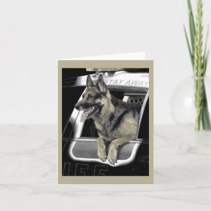 Working German Shepherd Card - "K9 Ronin"