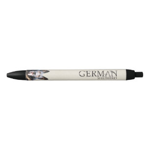 Working German Shepherd Dog  - GSD Black Ink Pen