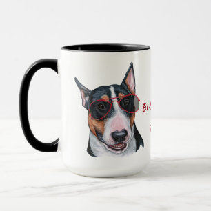 Working Hard for My Bull Terrier Dog Mug